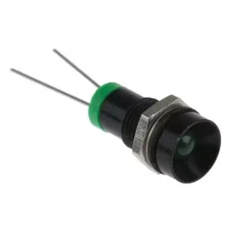 RS PRO Green Panel Mount Indicator 2V DC, Mounting Hole Size 8 mm, IP Rating IP67, Model No 212121-18
