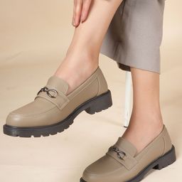 DressBerry Women Patent Leather Loafers-image-45