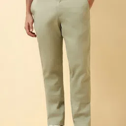 Allen Solly Men Textured Regular Fit Mid-Rise Trousers-picture-16
