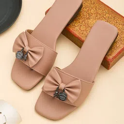 Myra Women Open Toe Flats with Bows-image-21