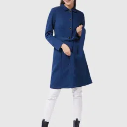 Miss Chase Navy Blue Relaxed Fit Jacket-image-39