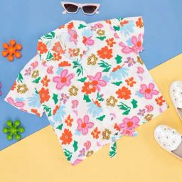 Pantaloons Junior Multicolor Floral Print Top-image-99