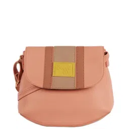 Baggit Pink Paneled Medium Sling Handbag-image-27