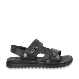 Da Vinchi by Metro Men's Black Sling Back Sandals-picture-31