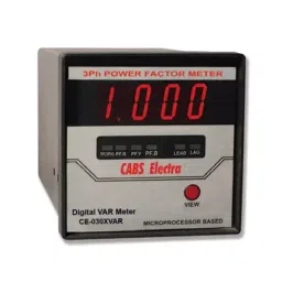 Metravi Digital VAR Meter Three Phase 96x96 mmsq, CE-0304VAR image 1
