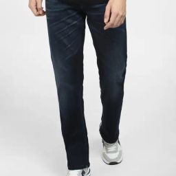 Jack & Jones Dark Blue Regular Fit Low Rise Jeans-image-77