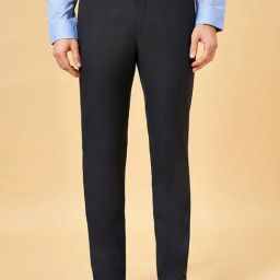 Byford by Pantaloons China Blue Slim Fit Texture Trousers-picture-32