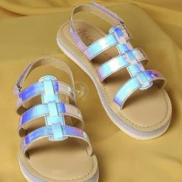Aria Nica Kids Glams Blue & Beige Casual Sandals-image-69