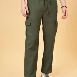 People By Pantaloons Evergreen Cotton Loose Fit Trackpants-picture-41