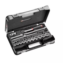 FACOM 12.7 mm (1/2 Inch) Standard Socket Set 6 Point, S.447ADP (Set of 33 Pcs)-4