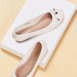 Forever Glam by Pantaloons Women's White Flat Ballets-image-64