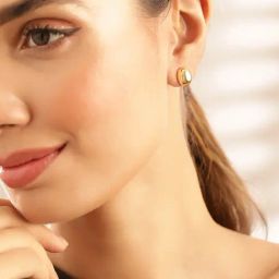 Priyaasi Classic Gold Brass Earrings-25