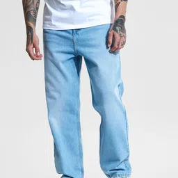 Snitch Men Relaxed Fit Highly Distressed Light Fade Jeans-image-15