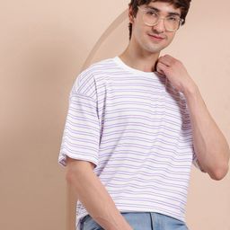 Mast & Harbour Striped Oversized T-shirt-image-28