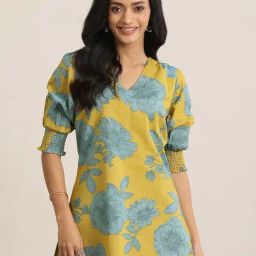 Libas Lime Cotton Printed Kurti-picture-37