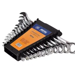 REAL Stf Mechanical Spanner With Hanging Tray Set of 12-39