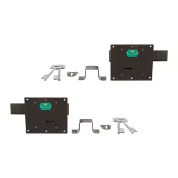 Harrison 3 Lever Iron Godown Lock 15x12.5x5.5 cm with 2 Keys Each, GL-0177-3T-PK02 (Pack of 2 Pcs)-36