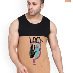 SLOWLORIS Men Pack Of 2 Gym Vests VSL26 CMB(LOOK BLACKRUST)(GYM BLACKRUST)-picture-20