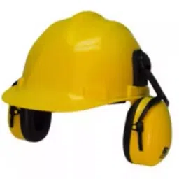 BELLSTONE Safety Helmet With Rachet & Ear Muff Yellow Color-image-5