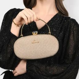 Lavie Jazz Rose Gold Shimmer Small Clutch-13