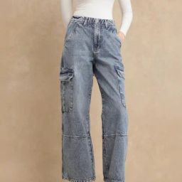 RAREISM Blue Cotton Solid Jeans-image-29
