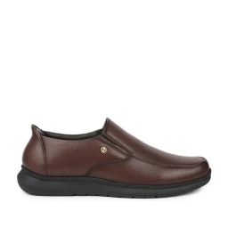 Liberty Men's Brown Slip-On Shoes-image-3