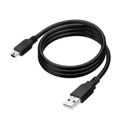 SETMI INDIA USB Male to Mini USB Cable 5 m for Data Transfer and Charging, Black-87