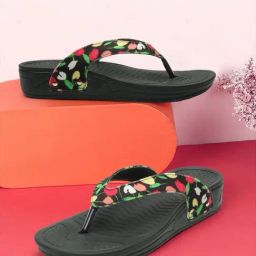 CL Sports by Carlton London Women's Black Thong Wedges-image-38