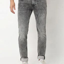 Spykar Grey Slim Fit Low Rise Jeans-image-26