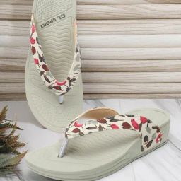CL Sports by Carlton London Women's White Thong Wedges-image-64
