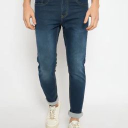 Duke Blue Blended Smart Fit Washed Jeans-image-56