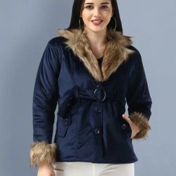 BUYNEWTREND Navy Regular Fit Jacket-image-121