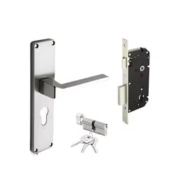 Godrej EVA New 2266 190 mm Antique Brass Door Handle set Lock Body-43