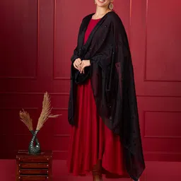 Dupatta Bazaar Embroidered Dupatta with Thread Work-picture-29
