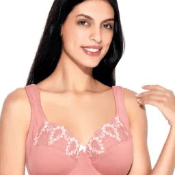 Enamor Pink Under Wired Non Padded Full Coverage Bra-image-72