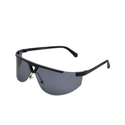 HASHTAG EYEWEAR Unisex UV-protected Half Rim Rectangle Sunglasses SEWA-8975-BLK-58