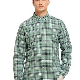 Mast & Harbour Men Comfort Tartan Checks Opaque Checked Casual Shirt-image-86