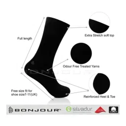 Bonjour Black Socks - Pack of 3-picture-35