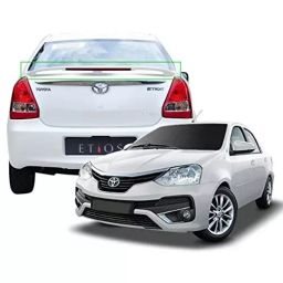 Auto Pearl OE Type Car Spoiler ABS White Compatible For Toyota Etios, Spoiler_Etios_White-47