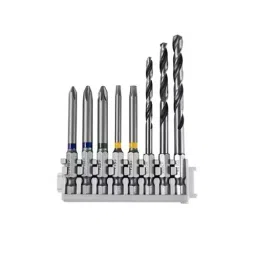 Bosch Pick Click Extra Hard Screwdriver And Hss Impact Drill Bit Mixed Pack, 2608522419 - Set Of8 Pcs-19