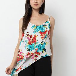 DODO & MOA Floral Printed Shoulder Straps High-Low Top-image-27
