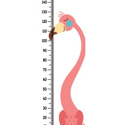 WENS Ostrich Height Chart Wall Decal Growth Chart- White-image-32
