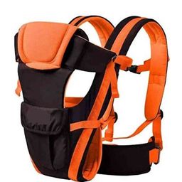 Oskart Versatile 4-in-1 Soft Baby Carrier with Comfortable Head Support & Buckle Straps | Sturdy Design, Upgraded Breathable Air Fabric, Ergonomic Cushion Padding for Ultimate Baby Comfort (Orange)-picture-17