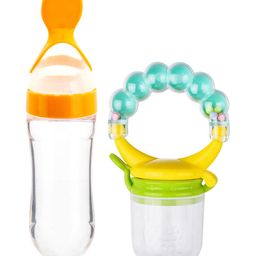 DOMENICO Fruit And Food Rattle Nibbler & Feeder - Yellow-16