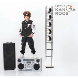 Little Kangaroos Cotton Full Length Denim Jeans with Cargo Pockets Solid Colour - Black-image-91