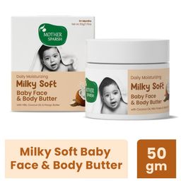 Mother Sparsh Milky Soft Baby Face & Body Butter With Milk, Coconut Oil & Mango Butter 50g-image-7
