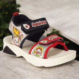 Lil Lollipop Cartoon Designed Velcro Closure Sandals - Navy Blue-picture-20