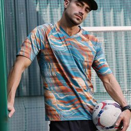 Campus Sutra Men Abstract Printed V-Neck T-shirt-picture-31