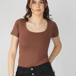 ONEWAY Cotton Slim Fit Round Neck Bodysuit-image-68
