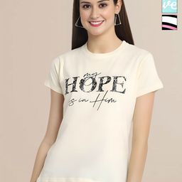 Mast & Harbour Women Typography 3 Printed Applique T-shirt-image-83